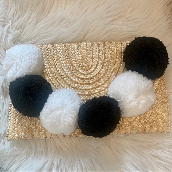 GLAM GARAGE Handbags - POM POM CLUTCH